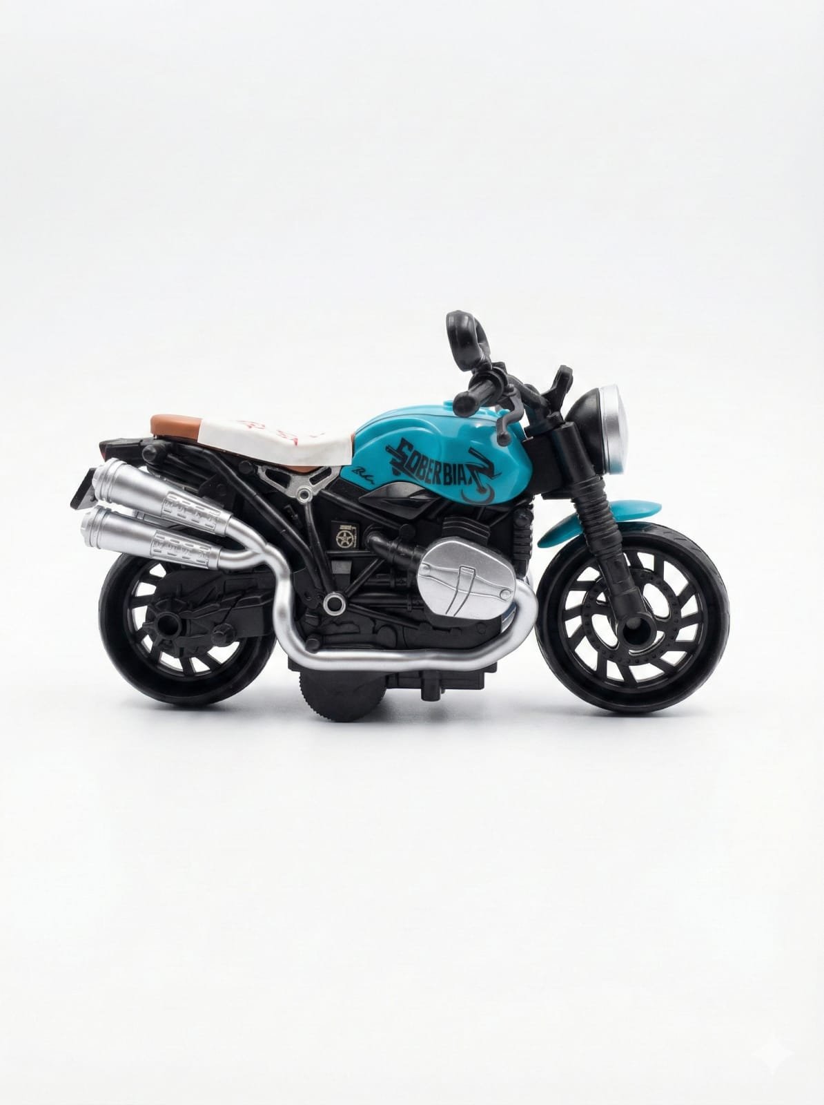 Motorcycle Toys for Kids - Pull Back Toy Motorcycle Model 1/12 Scale with Lights and Sounds, Die-Cast Motorcycles Toy for Boys Kids Age 3-12 Year-(1 PC)