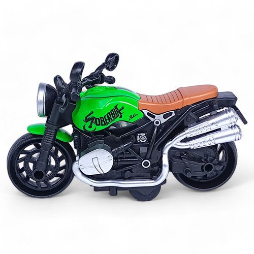 Motorcycle Toys for Kids - Pull Back Toy Motorcycle Model 1/12 Scale with Lights and Sounds, Die-Cast Motorcycles Toy for Boys Kids Age 3-12 Year-(1 PC) - Image 2