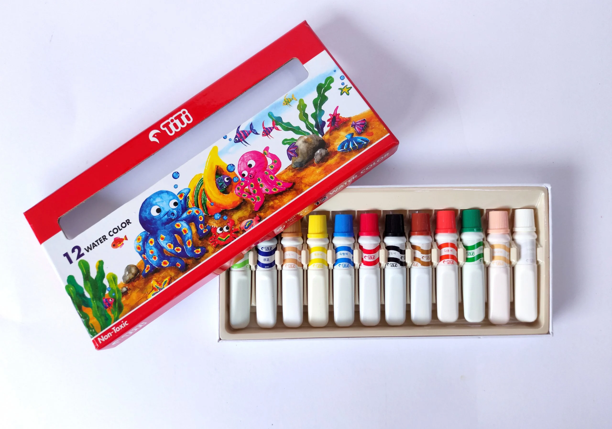 TiTi Water Color Tube Set (12 Colors) - Image 2
