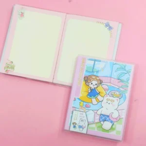 “Looking a Dream” Kawaii Girl & Cat Notebook/Diary Set