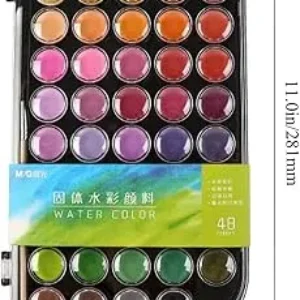 Tinta Aguarela (Watercolor Paint Set)- 48 Pcs