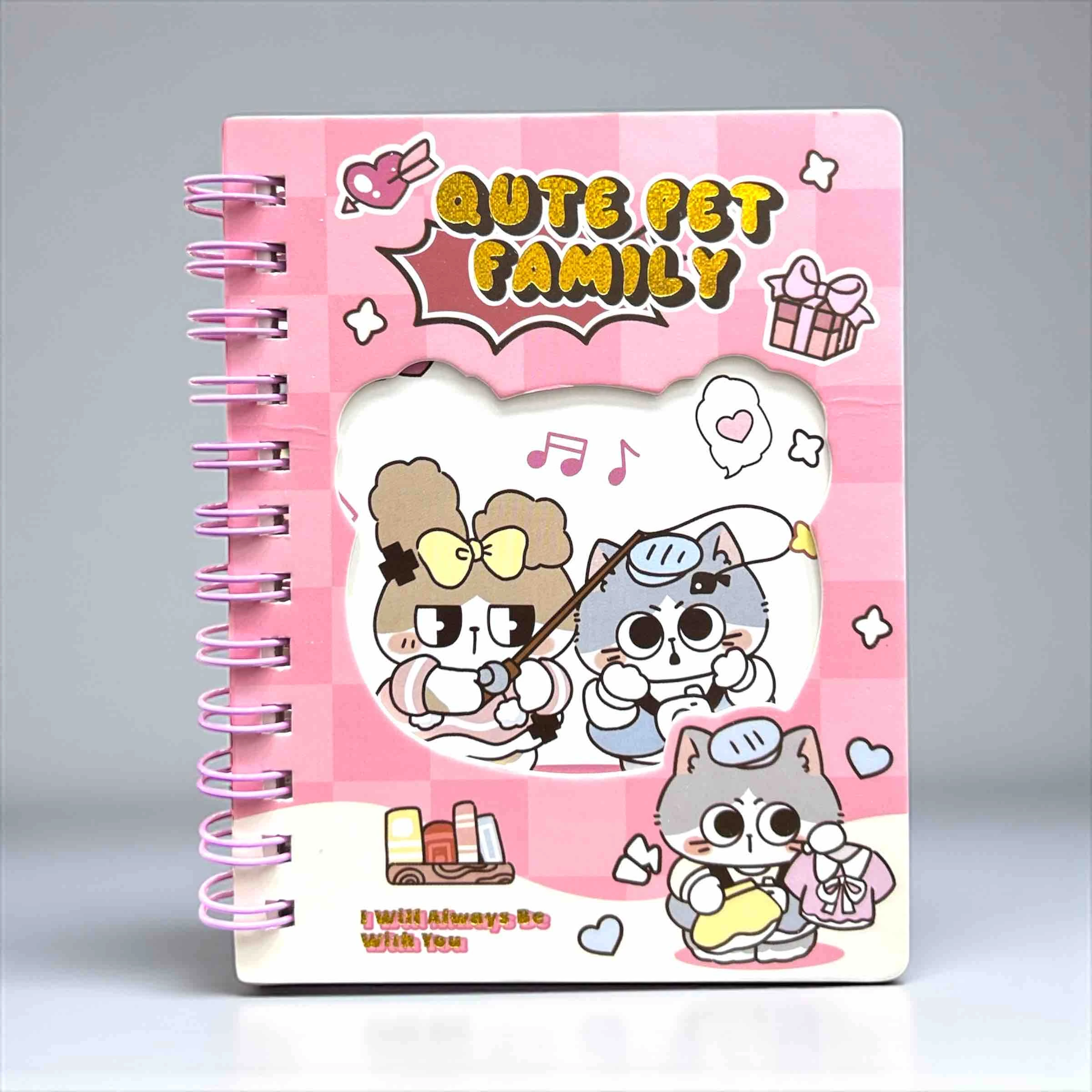 Depai "Cute Pet Family" Kawaii Spiral Notebook