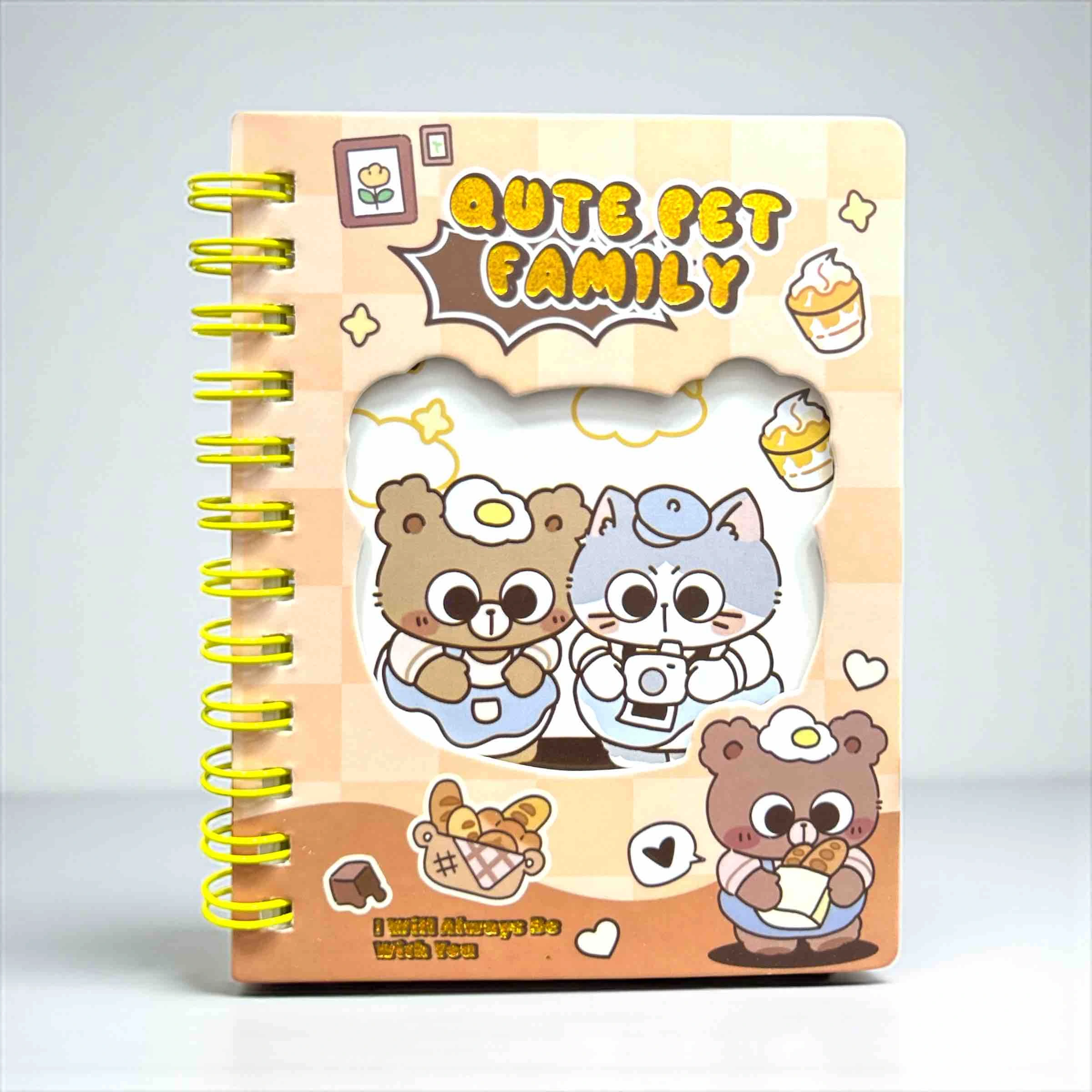 Depai "Cute Pet Family" Kawaii Spiral Notebook - Image 3