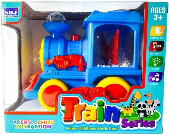 chook chook Train - self-contained toy train with sound and light