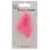 Pink Glitter Number Birthday Candle